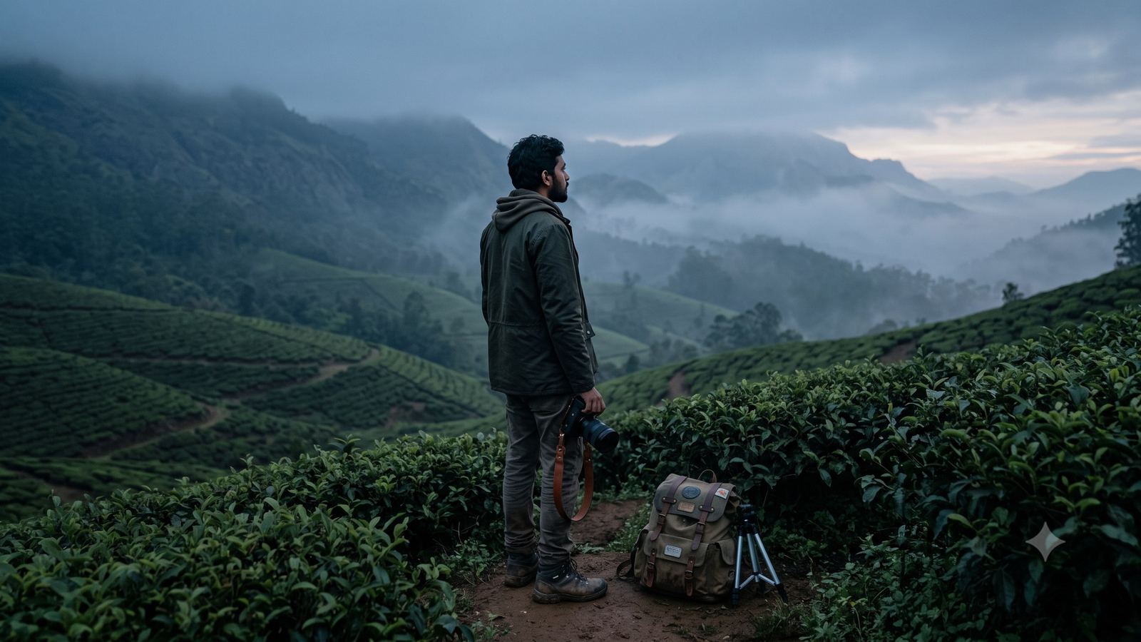 Munnar tea country at first light
